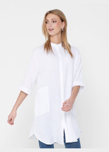 JDY White Shirt Dress