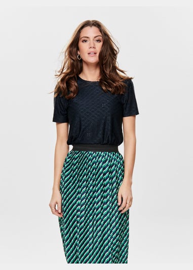 JDY Black Cut Out T-Shirt