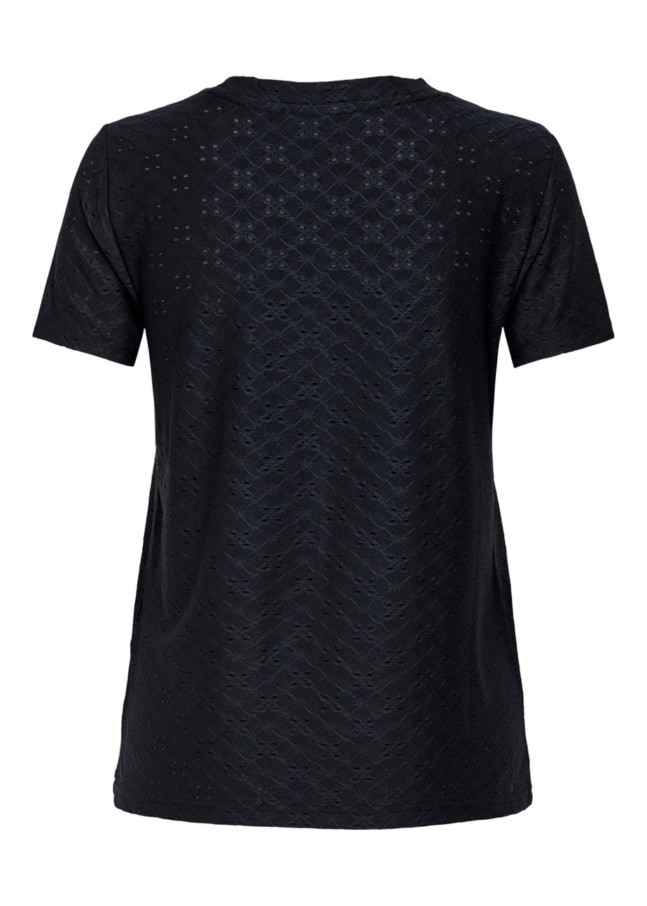 JDY Black Cut Out T-Shirt