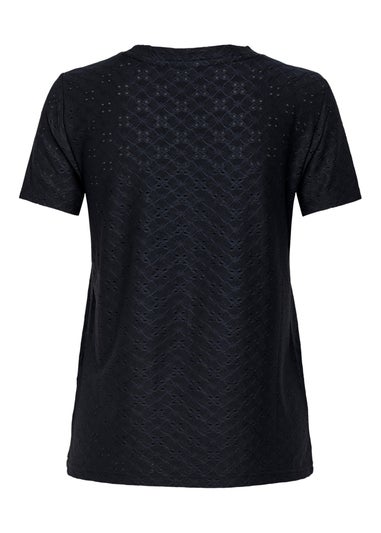 JDY Black Cut Out T-Shirt
