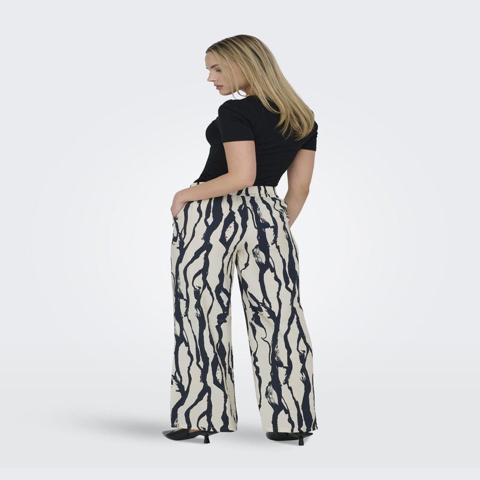JDY Cream Abstract Camille Trousers