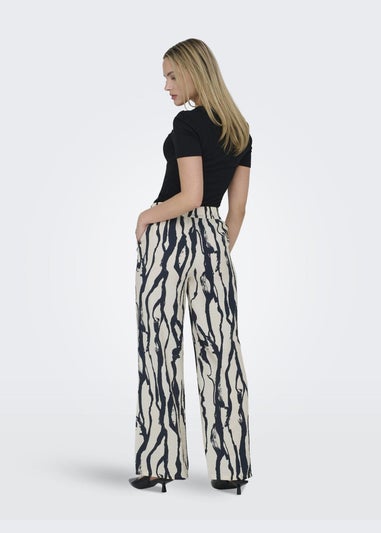 JDY Cream Abstract Camille Trousers