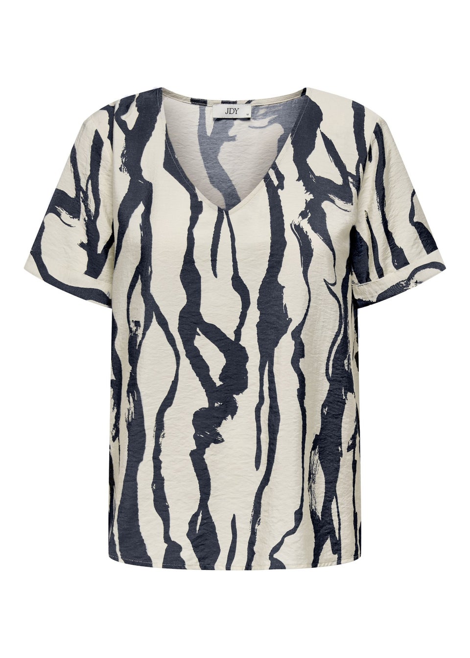 JDY White Short Sleeve Blouse