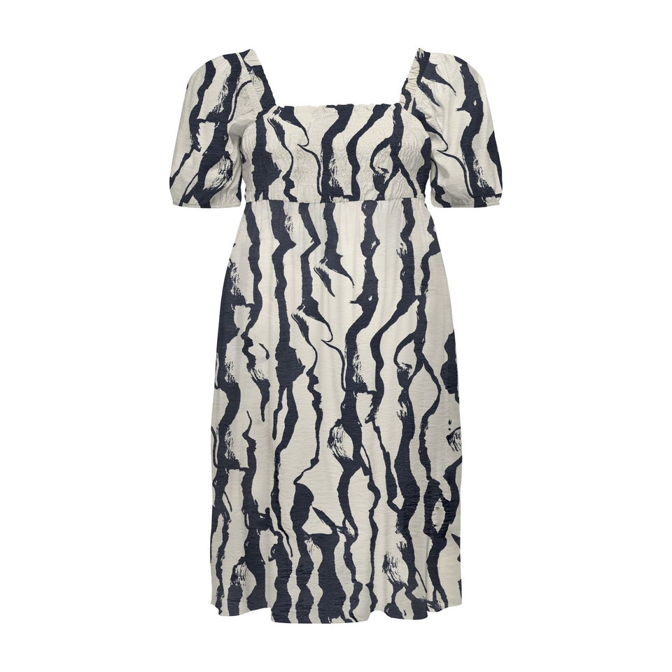 JDY Navy Pattern Smock Dress