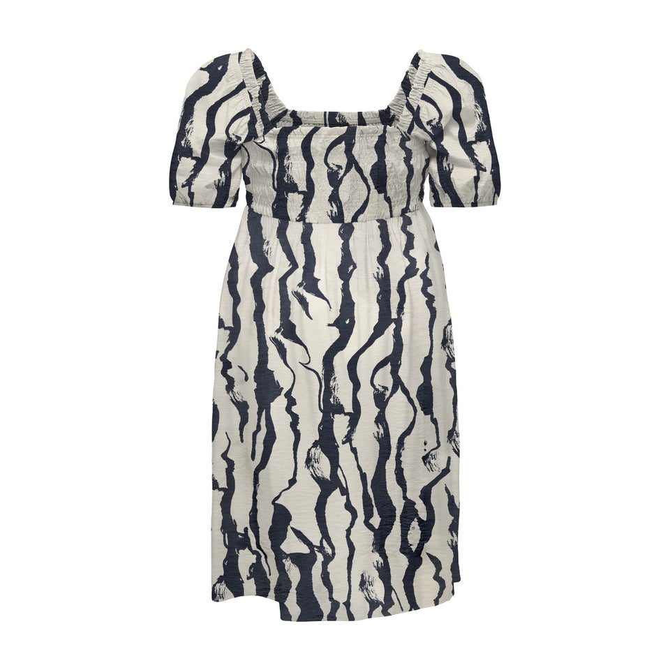JDY Navy Pattern Smock Dress