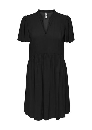 JDY Black V-Neck Smock Dress