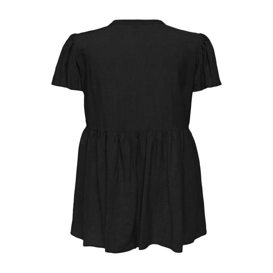 JDY Black V-Neck Smock Dress