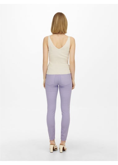 JDY Cream Floral Knitted Vest