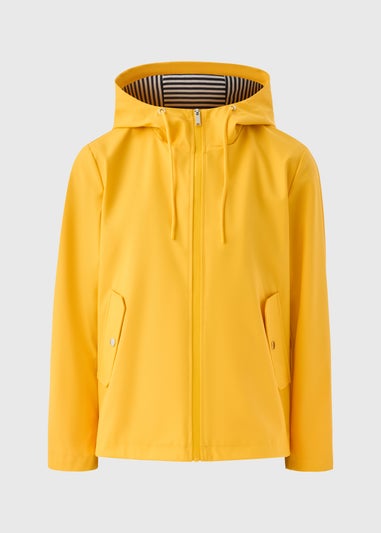 Yellow Short Rubberised Parka Jacket