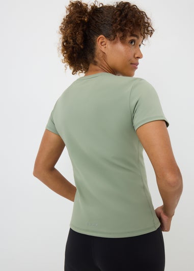Souluxe Khaki Fitted Top