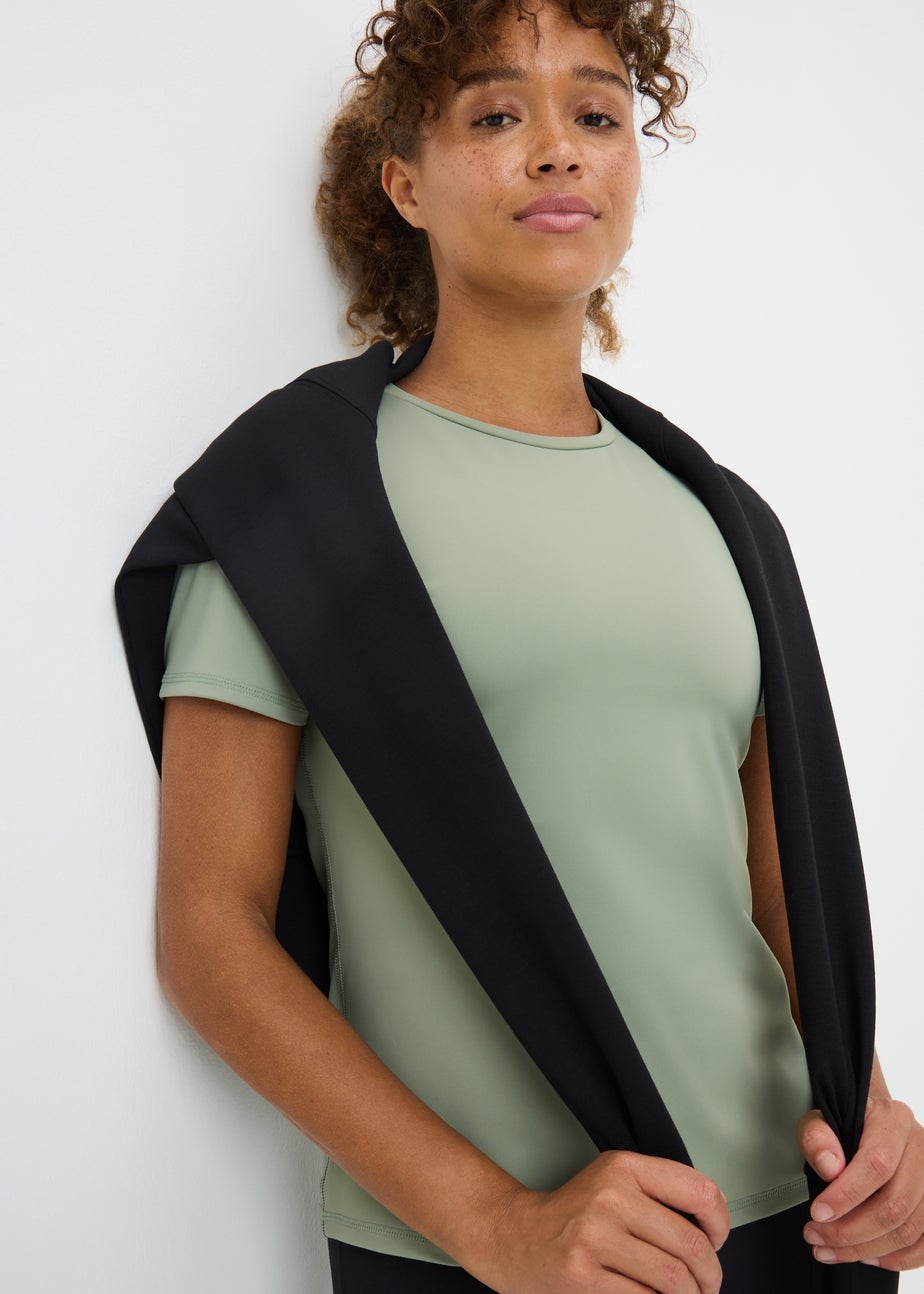 Souluxe Khaki Fitted Top