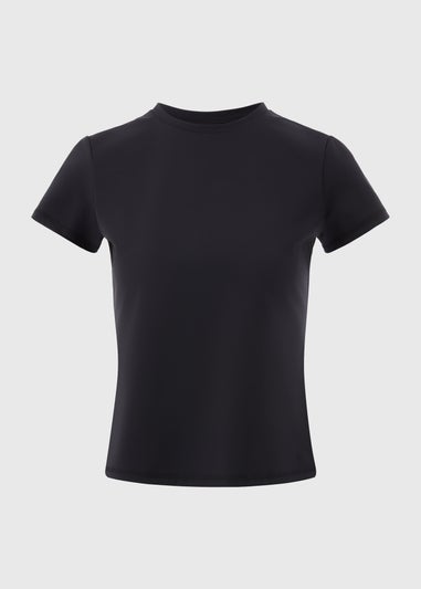 Souluxe Black Fitted Short Sleeve T-Shirt