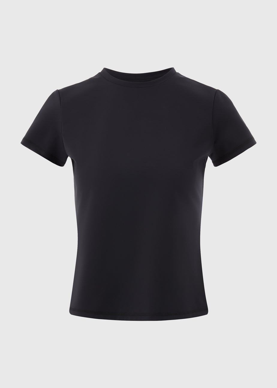 Souluxe Black Fitted Short Sleeve T-Shirt
