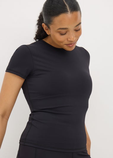 Souluxe Black Fitted Short Sleeve T-Shirt