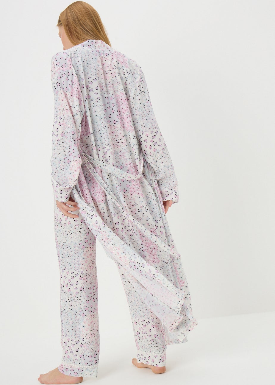 Pink Floral Patchwork Dressing Gown