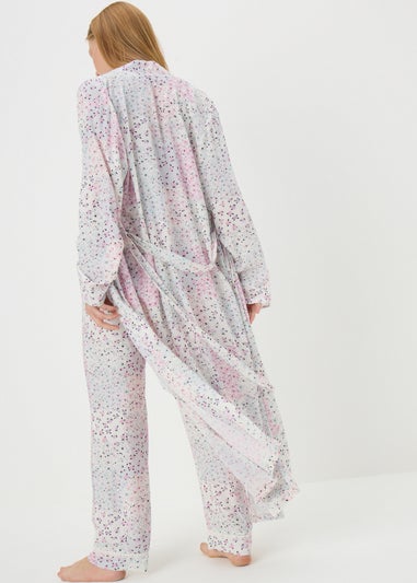 Pink Floral Patchwork Dressing Gown