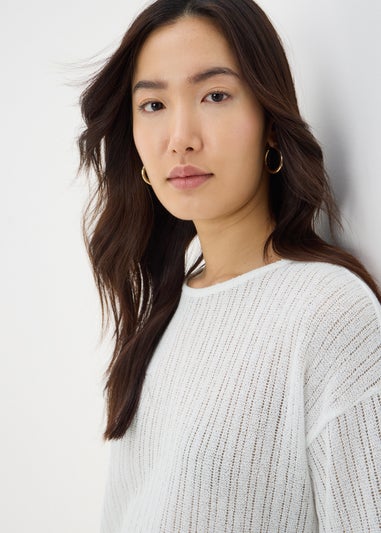 Cream Cut & Sew Hem Top