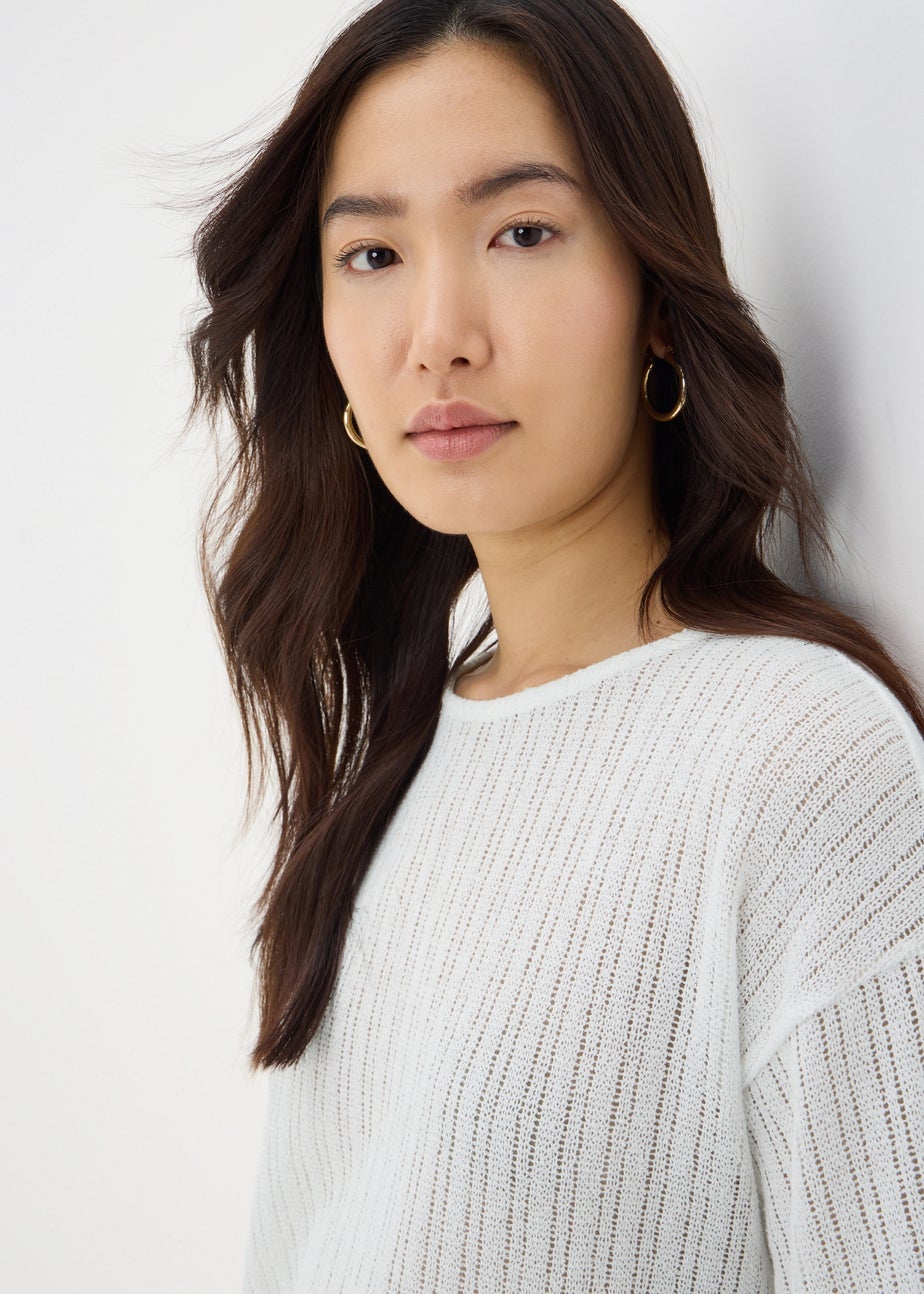 Cream Cut & Sew Hem Top