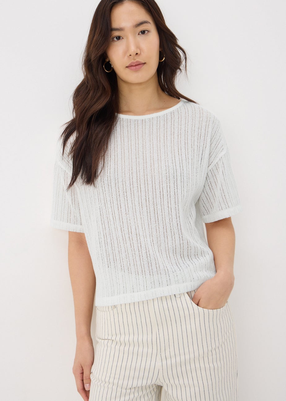 Cream Cut & Sew Hem Top