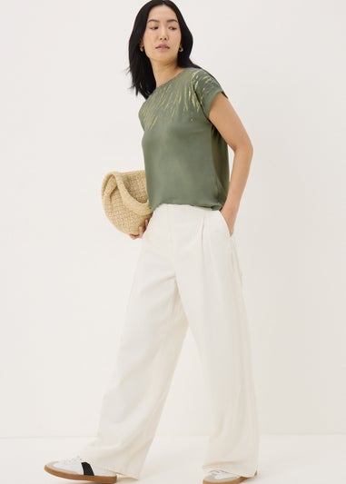 Khaki Scratch Foil T-Shirt