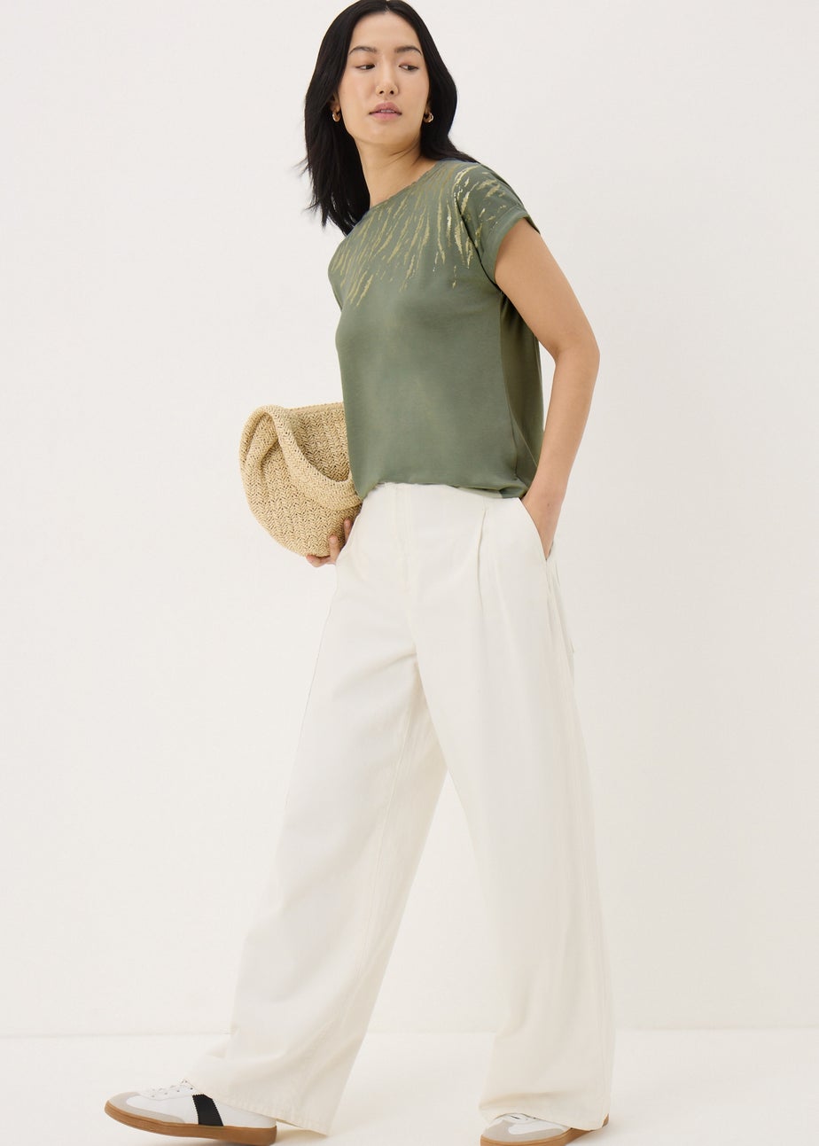 Khaki Scratch Foil T-Shirt