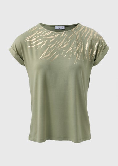 Khaki Scratch Foil T-Shirt