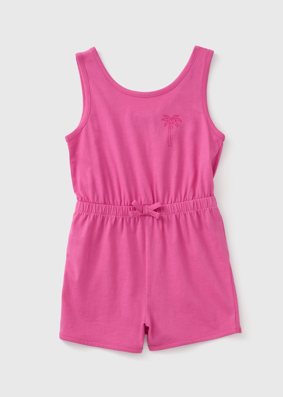 Girls Pink Playsuit (7-15yrs)