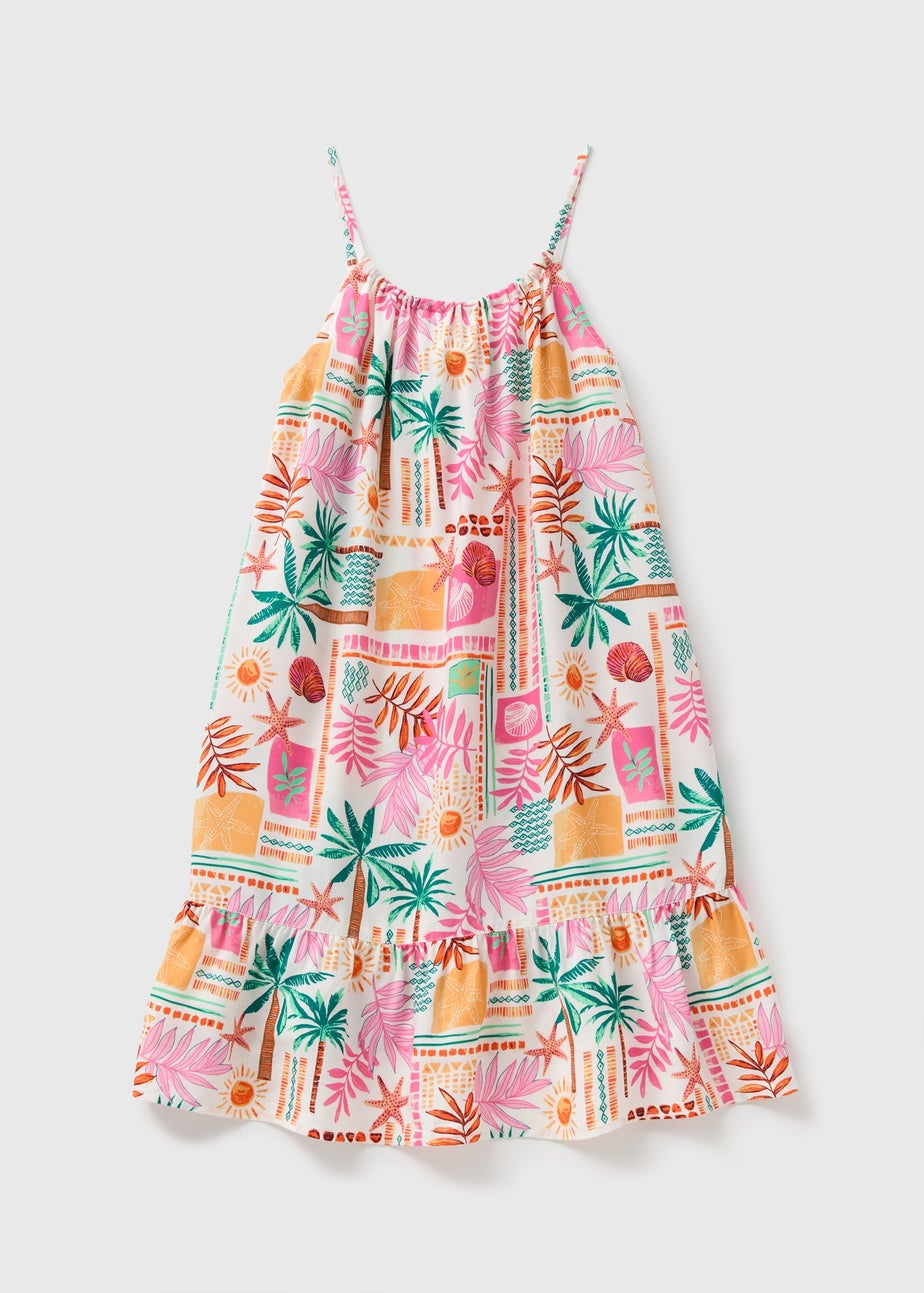 Girls Multicolour Summer Print Dress (7-15yrs)