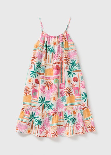 Girls Multicolour Summer Print Dress (7-15yrs)