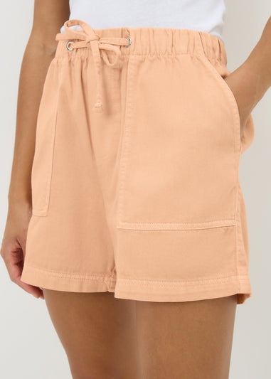 Coral Utility Jogger Shorts