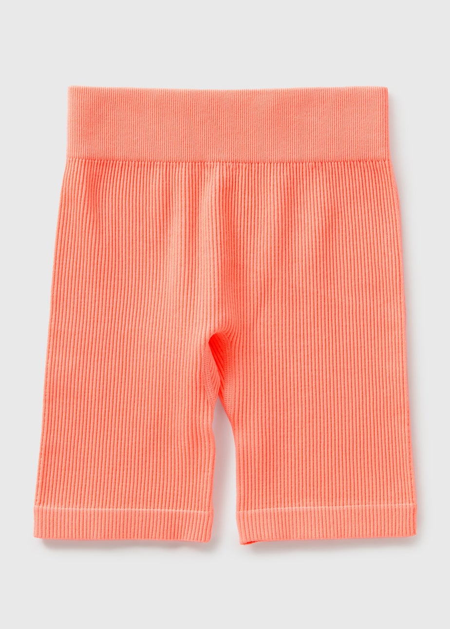 Girls Coral Seamless Cycle Shorts (7-15yrs)