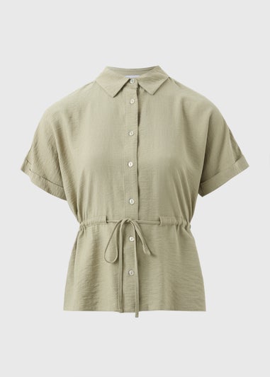 Sage Short Sleeve Tie Shirt