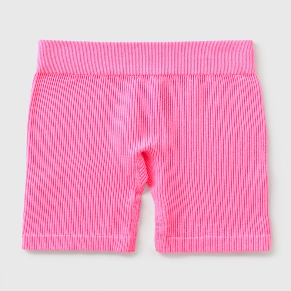 Girls Pink Seamless Cycle Shorts (7-15yrs)