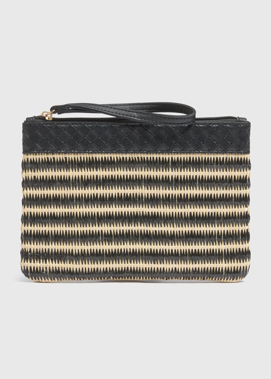 Black Straw Purse