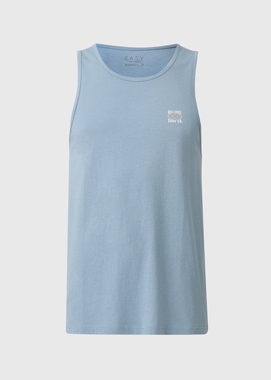 Blue Surf Ringer Vest