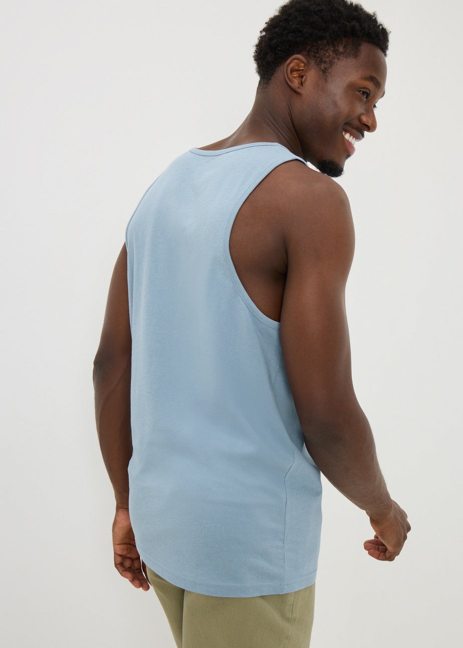 Blue Surf Ringer Vest