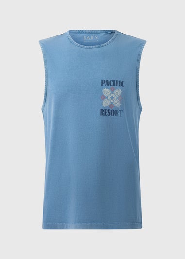 Blue Acid Wash Pacific Resort Vest