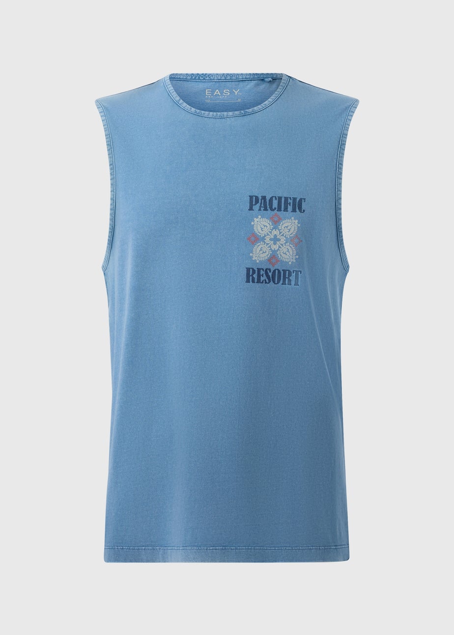 Blue Acid Wash Pacific Resort Vest