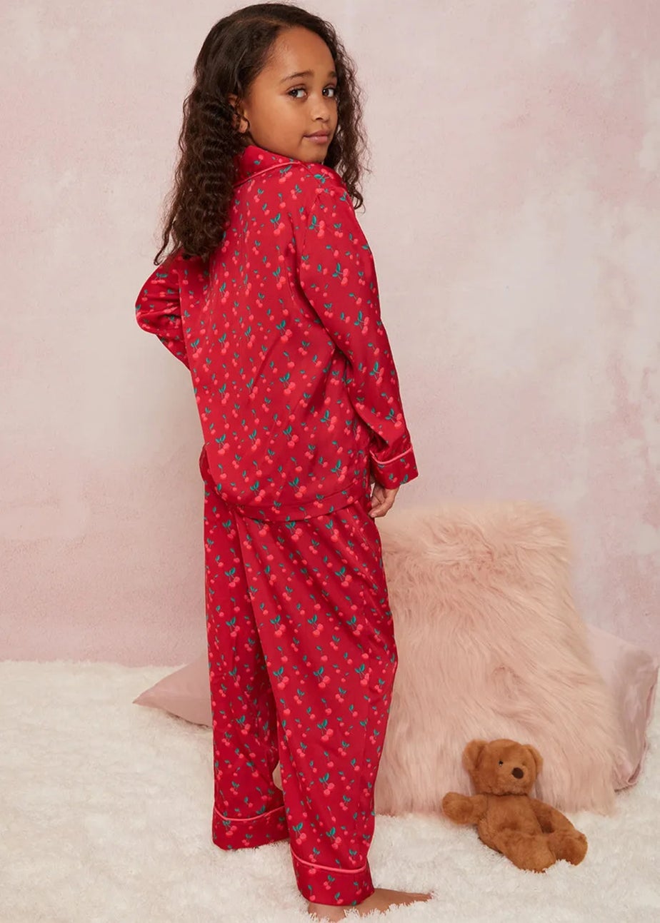 Chi Chi London Red Girls Cherry Pyjama Set (3-10 Years)