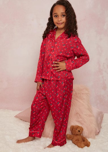 Chi Chi London Red Girls Cherry Pyjama Set (3-10 Years)