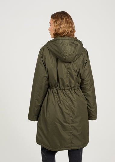 Brave Soul Khaki Shower Resistant Padded Parka Jacket