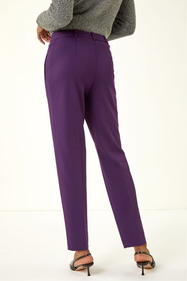 Roman Plum Straight Leg Stretch Trouser