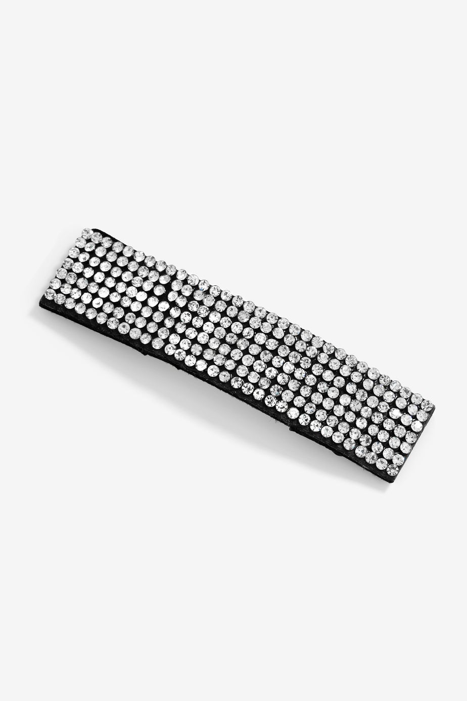 Mood Black Crystal Wide Diamante Hair Clip