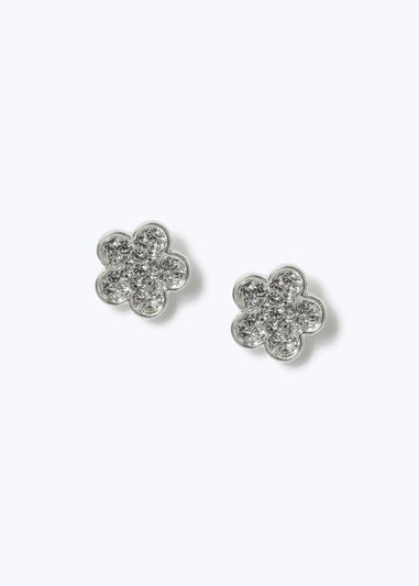 Silver Flower Earrings