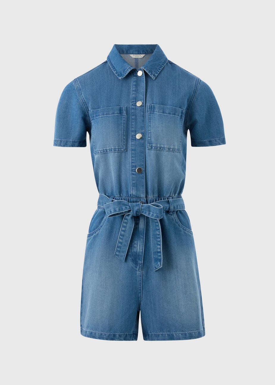 Blue Denim Playsuit