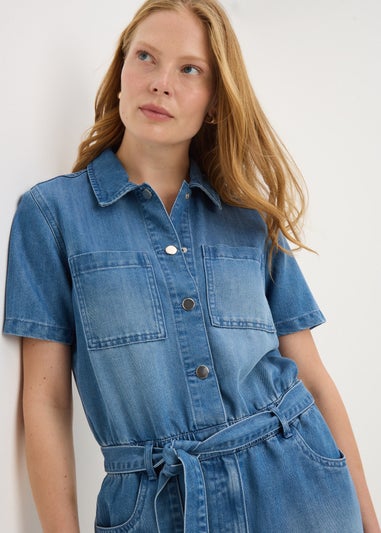 Blue Denim Playsuit