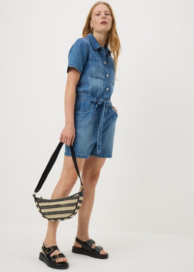 Blue Denim Playsuit