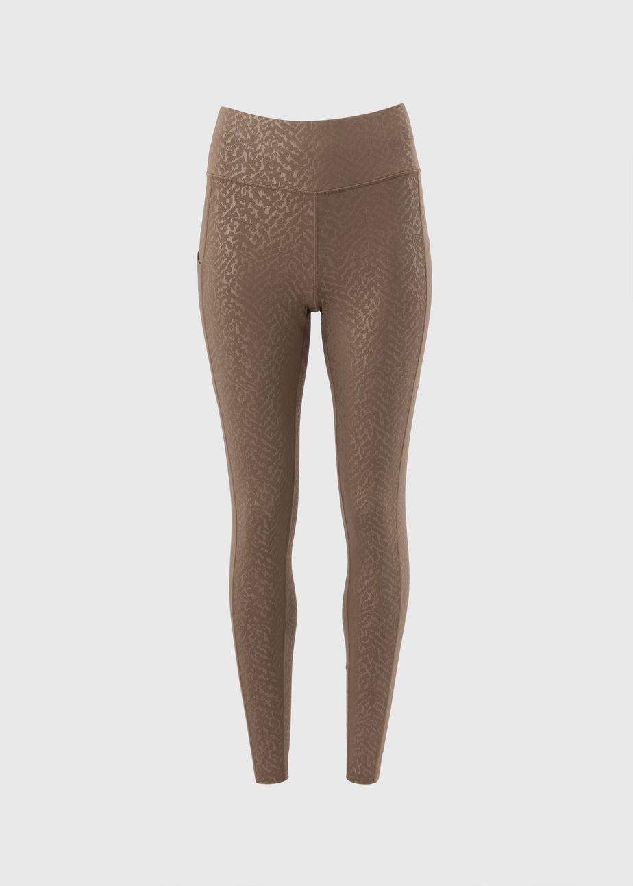 Souluxe Brown Animal Print Leggings