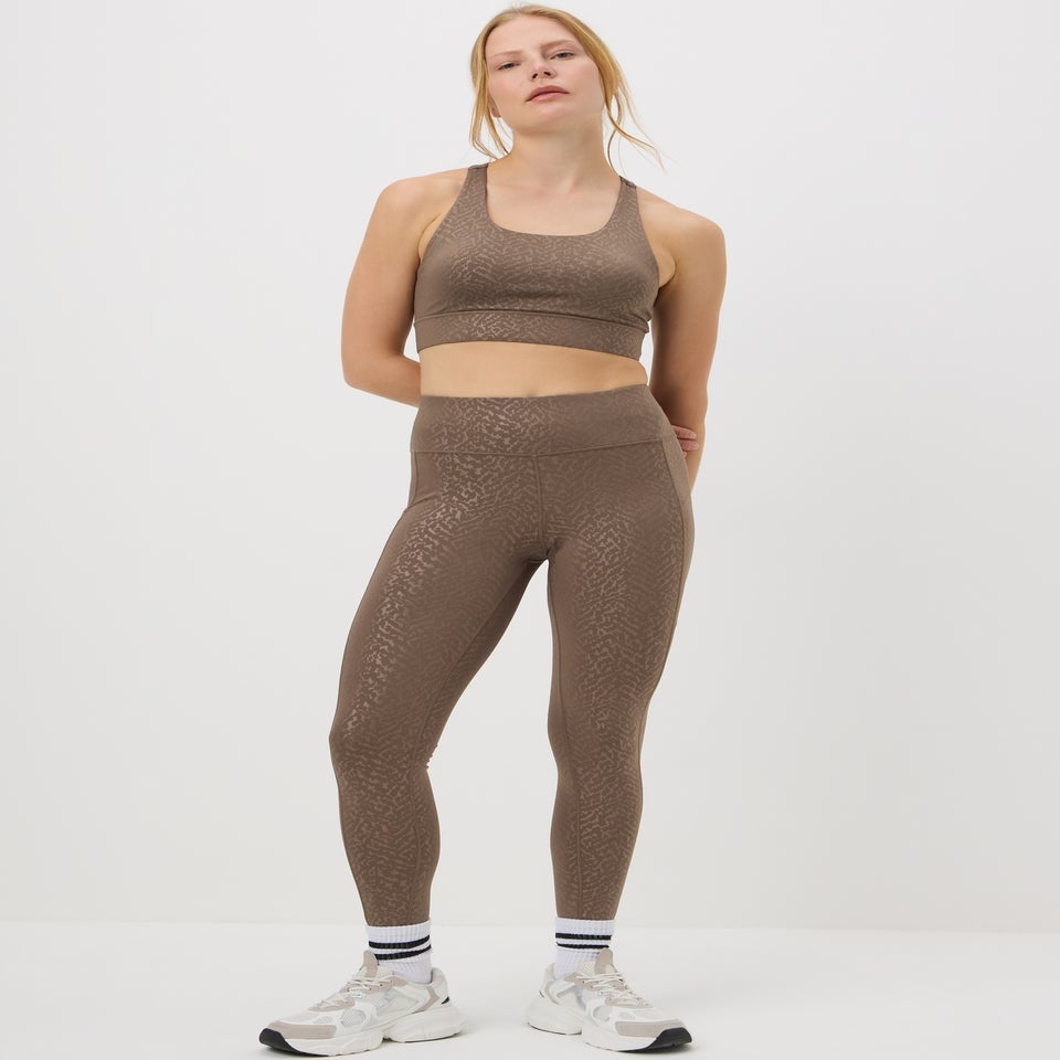 Souluxe Brown Animal Print Leggings