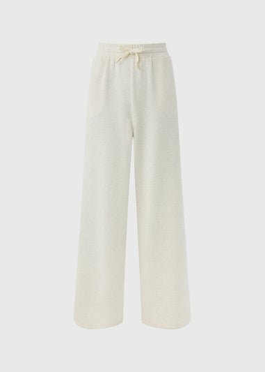 Souluxe Oatmeal Wide Leg Jogging Bottoms